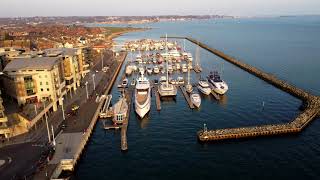 Drone Footage of Superyacht quotTotally Nutsquot moored at Poole Quay [upl. by Bringhurst]