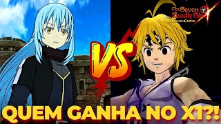 RIMURU TEMPEST VS MELIODAS DARK TRAIDOR NO X1 QUEM GANHA  The Seven Deadly Sins [upl. by Diandre]