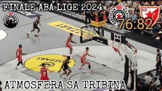 PartizanCrvena Zvezda finale ABA Liga 2024 Atmosfera sa utakmice [upl. by Llertniuq]