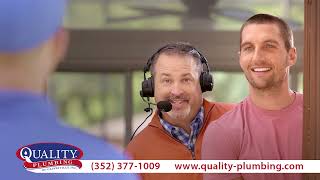 Quality Plumbing Addy Award Winning Television Commercial featuring Voice of the Gators Sean Kelley [upl. by Mikol]