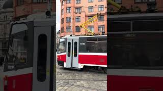 🇨🇿 Tatra KT8D 1730 tram in Brno [upl. by Lotson141]