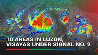 Kristine moves closer to PH 10 areas in Luzon Visayas under Signal No 2  ABSCBN News [upl. by Eerok]