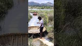 Coracle ride hampi 📍 🔥 ⛵coracleride travel hampikarnataka [upl. by Vas]