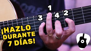 Te Reto A Hacer Este Ejercicio Durante 7 Días ¡Mejorará 100 Tu Habilidad en Guitarra [upl. by Hendry452]