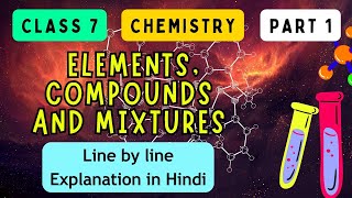 Elements Compounds and Mixtures  ICSE CLASS 7 CHEMISTRY  Part 1 I UNIQUE E LEARNING [upl. by Anivlek]