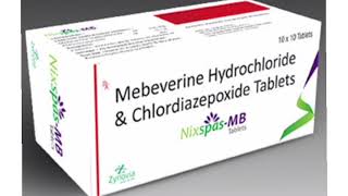 Nixspas MB Tablets Mebeverine Hydrochloride amp Chlordiazepoxide Tablets [upl. by Jase979]