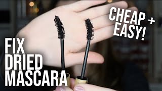 FIX DRIED MASCARA TUTORIAL  Life Hack for Fixing Dry Mascara Easily  Mascara Tips  Tricks [upl. by Inneg713]