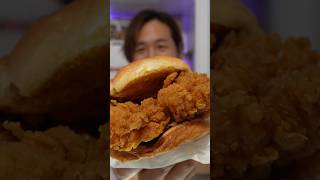 The BEST tasting Chicken Sandwich of all fast food shorts foodie popeyes [upl. by Brottman]