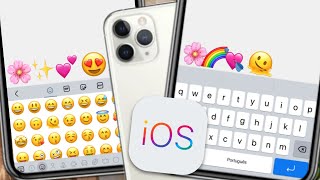 TECLADO ESTILO IPHONE NO ANDROID ATUALIZADO 2024 com EMOJIS  SOM IOS  TEMAS 🔥 [upl. by Tsan]