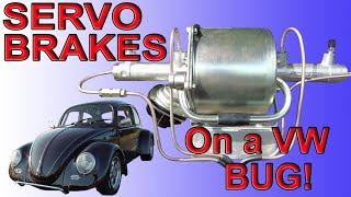 Servo Assisted Brake Upgrade on a VW Bug Volkswagen Beetle Improve Braking Performance Aircooled [upl. by Lenore521]