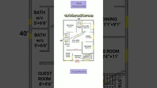 30×40 House Plan  30×40 Village Plan  30×40 Home Plan 3Bhk  short video houseplan homeplan [upl. by Acirderf]