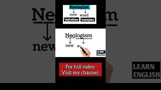 Neologism in linguistics  word formation process youtubeshorts Neologism linguistics english [upl. by Ecinrahs]