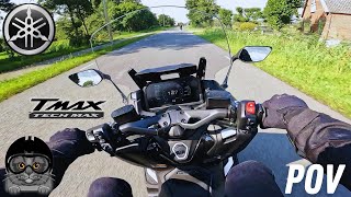 Yamaha TMAX 560 Techmax 2024 POV [upl. by Aizan]