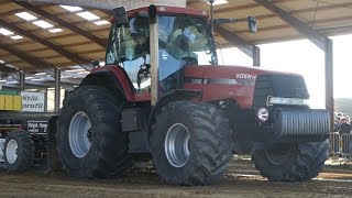 Case IH MX200 quotSoenquot Pulling The Heavy Sledge at Borris Pulling Arena 2018  Tractor Pulling Denmark [upl. by Amaris]