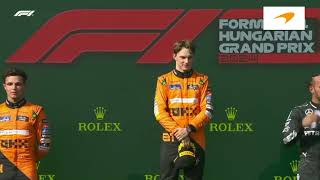 British National Anthem In Hungary GP Podium 2024 [upl. by Fitting524]