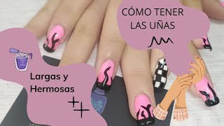 Como tener las uñas largas y hermosas 🤩💅 Salomerd 2024 ❤️ [upl. by Ahael]