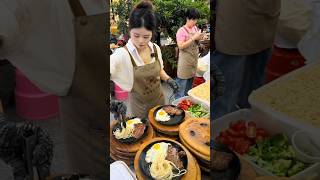 Yummy Sweet Food Fresh Made Steak streetfood foodie [upl. by Esten]