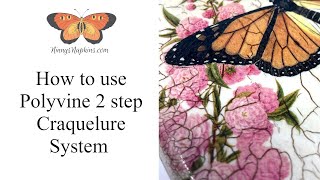 How to use Polyvine Craquelure by Ninnys Napkins [upl. by Enyamrahc926]