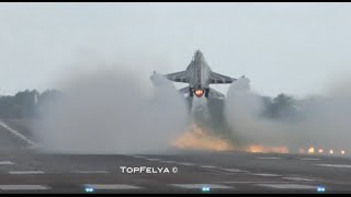 F16 Performs Fantastic TouchAndGo With Two Rolls [upl. by Anar]