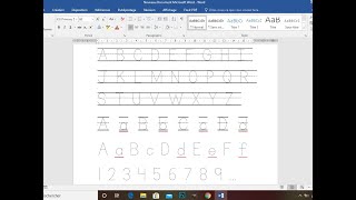 Comment faire des lettres et des chiffres en pointillés sur Microsoft [upl. by Chastain230]