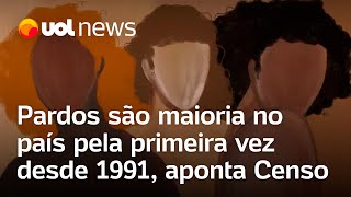 Censo IBGE Pardos são maioria no país pela primeira vez desde 1991 [upl. by Aramen744]