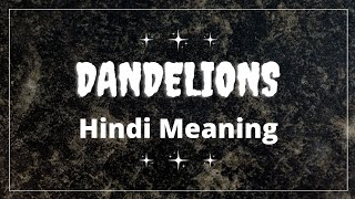 Ruth B  Dandelions Song Hindi MeaningTranslationLyrics [upl. by Dusa]