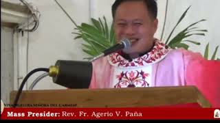 SUNDAY MASS  REVFR AGERIO PAÑA [upl. by Nilam]