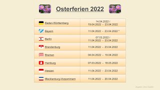 Osterferien 2022 [upl. by Odinevneib712]