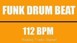 Funk Drum Beat 112 BPM [upl. by Chloette591]