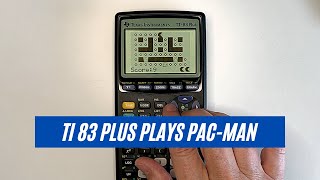 TI 83 Plus Calculator Plays Machine Code PacMan [upl. by Cutcheon4]