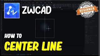 Zwcad How To Center Line [upl. by Ilesara]