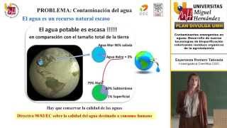 CONTAMINANTES EMERGENTES EN AGUAS [upl. by Mcilroy180]