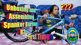 Spanker Burton R3 Unboxing and Assembling  First time to assemble a road bike  Senseiklista [upl. by Mame797]