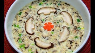 鲜菇蒸水蛋Steamed water egg with fresh black mushrooms [upl. by Fraser]