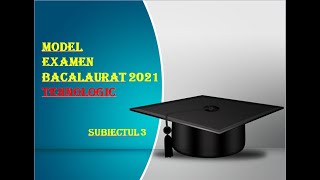 Bac 2021 Model Subiecte Matematica Subiectul 3 Tehnologic [upl. by Zednanreh508]