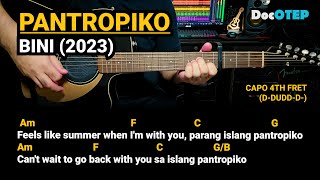 Pantropiko  BINI 2023 Easy Guitar Chords Tutorial with Lyrics [upl. by Daron]