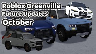 Roblox Greenville Leaks and Unreleased Cars October The ADBR Zone [upl. by Eidarb]