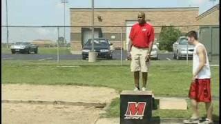 Long Jump Box Drills with Ajamu Olaniyan [upl. by Janka]