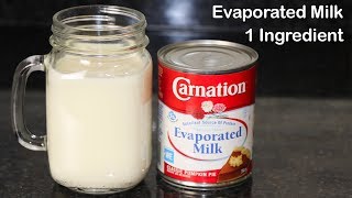 Homemade Evaporated Milk With 1 Ingredient by HUMA IN THE KITCHEN [upl. by Golub]