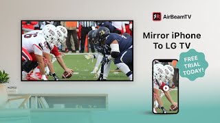 How Do I Mirror my iPhone to my LG TV wirelessly without Apple TV  Tutorial  AirBeamTV [upl. by Guillemette]