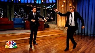 Simon Baker and Jimmy Fallons MickOff Late Night with Jimmy Fallon [upl. by Nevsa]