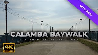 Calamba Baywalk bike tour in 4K  Aplaya Calamba Laguna  Twenty Seventeen Floating Restaurant [upl. by Jakoba]