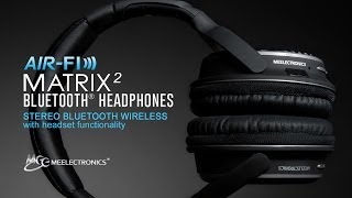 Introduction to the MEE audio Matrix2 Wireless Bluetooth Headphones [upl. by Aiekam612]