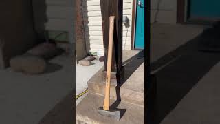 Boiled linseed oil axe handle like subscribe axe [upl. by Torruella]