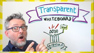 TRANSPARENT WHITEBOARD effect  Impress your virtual audience [upl. by Haldan723]