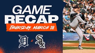 Game Highlights Skubal Dominates Tigers Shut Out White Sox in 10 Opening Day Win  32824 [upl. by Odlaumor]