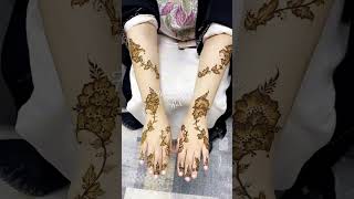 Viral briskly henna dejain mehndi hennamehndiart [upl. by Anoblav322]