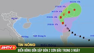 Nóng Biển Đông nguy cơ hứng chịu 2 cơn bão và 1 áp thấp cùng lúc  ANTV [upl. by Lehcir783]