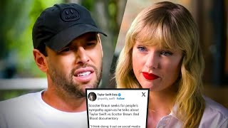 Taylor Swifts Mixed Feelings on Scooter Brauns Late Praise After Their Feud [upl. by Ialda188]