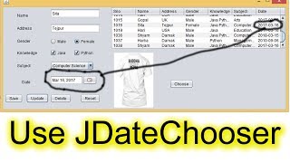 How to Use JDateChooser or JCalendar in Java [upl. by Kathye428]